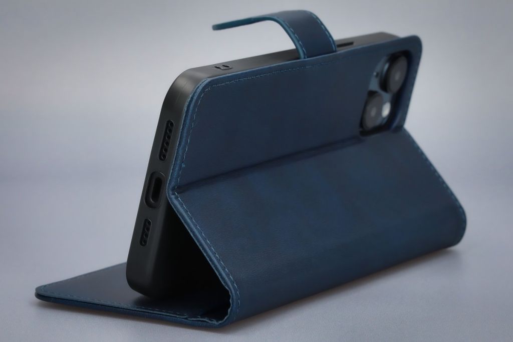 Bison Case Pocket as a functional stand
