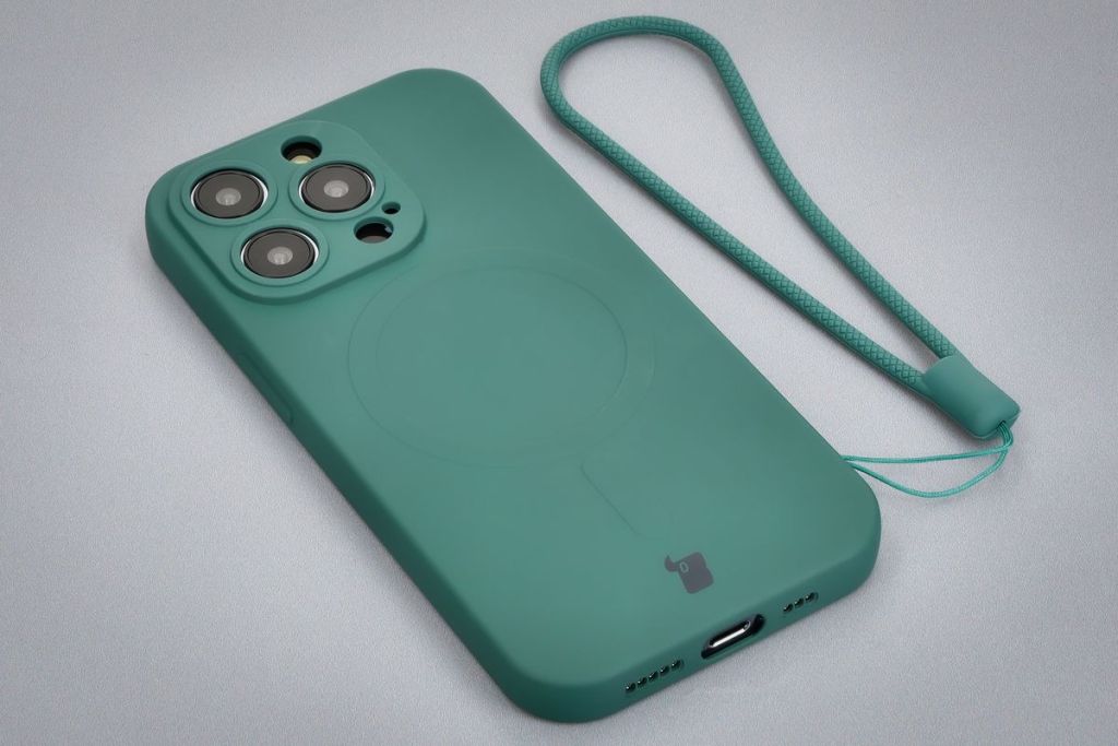 Etui Bizon Case Silicone Magnetic ze smyczką