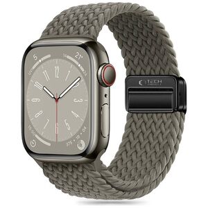 Strap for APPLE WATCH 4 / 5 / 6 / 7 / 8 / 9 / SE / ULTRA 1 / 2 (42 / 44 / 45 / 49 MM) Tech-Protect Nylonmag Olive gray 5906302312788