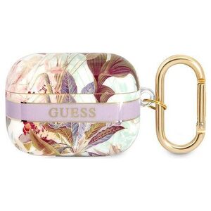 Case APPLE AIRPODS PRO Guess AirPods Flower Strap Collection (GUAPHHFLU) purple 3666339047344
