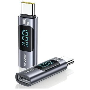Adapter USB-C - USB-C Digital Display 100W USAMS AU18 SJ682TC01 (US-SJ682) steel/aluminum 6958444908991