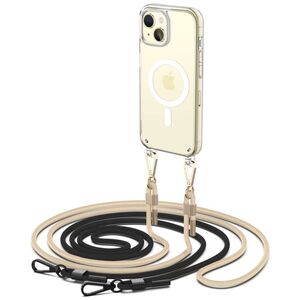 Case APPLE IPHONE 15 Tech-Protect FlexAir Chain black lilac transparent 9490713936801