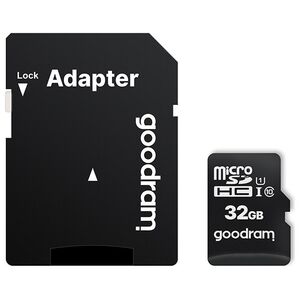 GoodRam memory card 32GB microSDHC cl. 10 UHS-I + adapter 5908267930144