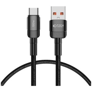 Cable USB - USB Type C 100W / 5A 0.5m Tech-Protect UltraBoost EVO black 5906203690701