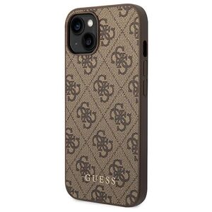 Guess case for iPhone 14 6,1&quot; GUHCP14SG4GFBR brown Basic PC/TPU 4G PU case Gold Logo 3666339094072