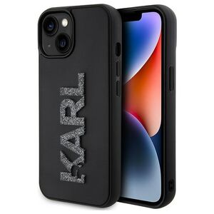 Karl Lagerfeld case for iPhone 15 6,1&quot; KLHCP15S3DMBKCK black HC 3D Logo Glitter 3666339166595