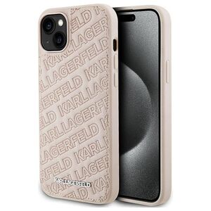 Karl Lagerfeld case for iPhone 15 Plus 6,7&quot; pink KLHCP15MPQKPMP HC QUILTED K PATTERN 3666339165161