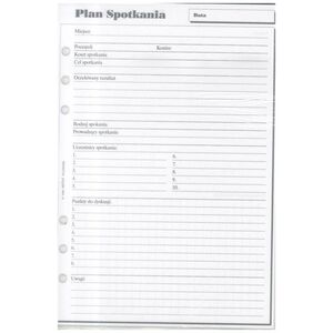 Antra Wkład do organizera A5 Plan spotkań (270047)