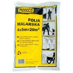 Folia malarska Modeco cienka 4 x 12,5m (MN-05-621)