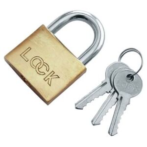 Modeco Kłódka mosiężna BOXER LOCK pałąkowa 50mm MN-02-050