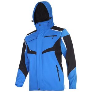 Lahti Pro kurtka softshell z kapturem i odpinanymi rękawami, niebiesko-czarna, "XL" (L4093004)