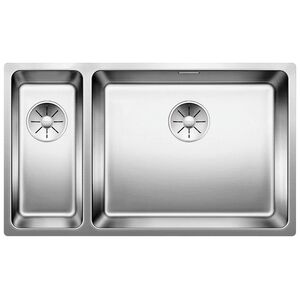 Zlewozmywak Blanco Andano 500/180-U Stal polerowana z korkiem InFino, komora z prawej (522989)