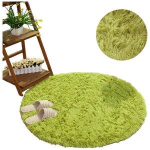 Strado Dywan okrągły Shaggy Strado 150x150 GreenGrass Zielony) uniwersalny