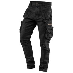 Neo Spodnie robocze 5-kieszeniowe DENIM, czarne, rozmiar XXXL