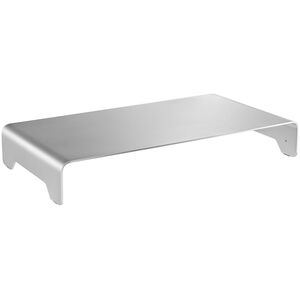Powerton Podstawa pod monitor, nowoczesny minimalistyczny design, srebrny, aluminium, 10 kg nośność, Powerton, ergo