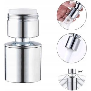 Noveen Perlator Przedłużka krótka do kranu NOVEEN XL1028 silver