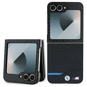 Original Case SAMSUNG GALAXY Z FLIP 6 BMW Hardcase Carbon Blue Line (BMHCZF622NBCK) black 3666339125301