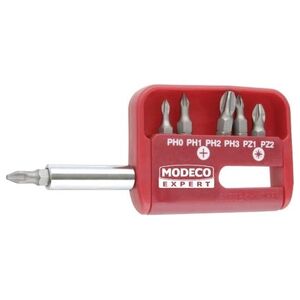 Modeco Komplet grotów 25mm PH0-PH3 i PZ1-PZ2 + uchwyt - MN-15-502