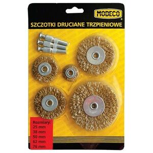 Modeco Komplet szczotek drucianych do wiertarki 5szt. - MN-69-105