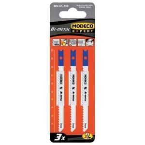 Modeco Brzeszczoty do wyrzynarek typu U 100x3mm PCV cięcie wzdłuż - MN-65-198