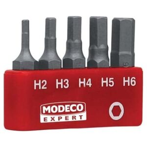 Modeco Komplet grotów 25mm HEX H2-H6 5szt. - MN-15-514