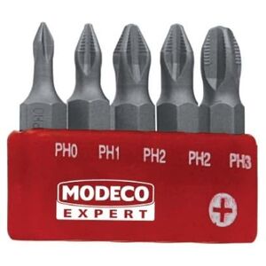 Modeco Komplet grotów 25mm PH0-PH3 5szt. - MN-15-511
