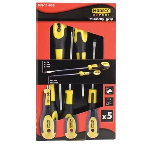 Modeco Komplet wkrętaków FRIENDLY GRIP 5szt. - MN-11-039