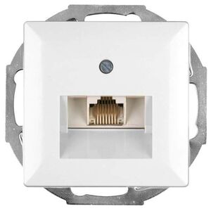 Abex Gniazdo RJ45 komputerowe pojedyncze nieekranowane 6Cat biały