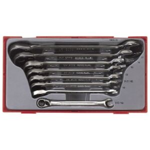 Teng Tools Zestaw kluczy płasko-oczkowych z grzechotką 8 - 19mm 8szt. (109730101)