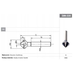 Fanar POGLEBIACZ DIN 335-C 90"*30 HSS