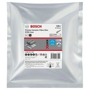 Bosch BOSCH FIBRA KRĄŻEK X-LOCK INOX 125 gr.120 R782 /25szt. B2608621827
