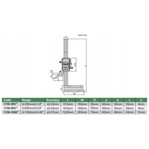 Insize WYSOKOSCIOMIERZ CYFR. 0-600MM