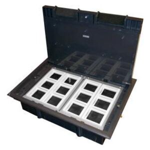 Alantec Puszka podłogowa (floorbox) 12M (45x45) regulowana głębokość, do podłogi technicznej (wylewka opcjonalnie) ALANTEC - ALANTEC