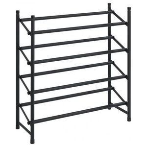 Wenko stojak na buty Hero 62-115 x 68 x 26 cm aluminium czarny