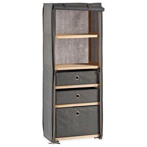 Bigbuy Home Regał Szary Drewno Materiał (28 x 113 x 42 cm)