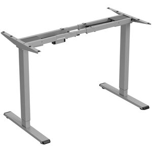 Powerton Stelaż / podstawa biurka, elektycznie regulowany, regulacja rozstawu 500mm, system antykolizyjny, szary, 100 kg nośność, Powerton