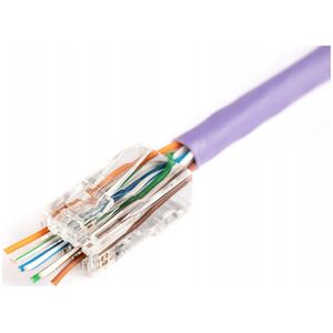 Digitus Wtyk RJ45 (8P8C) przelotowy, kat.6, nieekranowany, AWG 26-24, opakowanie 100 szt.