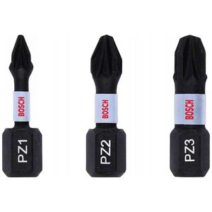 Bosch ZESTAW BITOW IMPACT CONTROL 3 SZT. 25MM / PZ1, PZ2, PZ3 / BOSCH