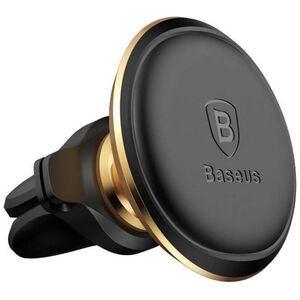 Baseus Magnetic Air Vent Car Mount Holder With Cable Clip Gold (C40141201G13-00) (BASC40141201G13-00) έως 12 άτοκες Δόσεις