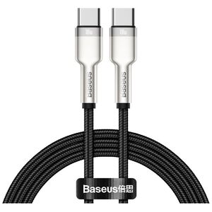 Baseus Cable USB-C To USB-C Cafule, 100w, 1m Black (CATJK-C01) (BASCATJK-C01) έως 12 άτοκες Δόσεις
