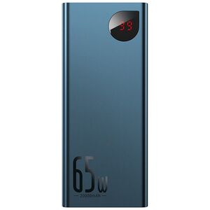 Baseus Adaman Metal Digital Display Power Bank 20000mAh 65W με 2 Θύρες USB-A και Θύρα USB-C Quick Charge 3.0 Μπλε (PPIMDA-D03) (BASPPIMDAD03) έως 12 άτοκες Δόσεις