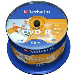 Verbatim DVD-R 4.7 GB 16x 50 sztuk (43533)