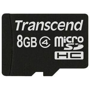 Karta Transcend MicroSDHC 8 GB Class 4  (TS8GUSDC4)
