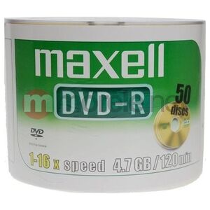 Maxell DVD-R 4.7 GB 16x 50 sztuk (275732.40.TW)