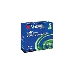 Verbatim DVD-RW 4.7 GB 4x 5 sztuk (43285)