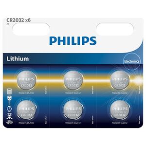 Philips Bateria CR2032 210mAh 6 szt.