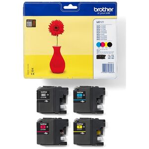 Tusz Brother Zestaw tuszy CMYK LC121VALBP