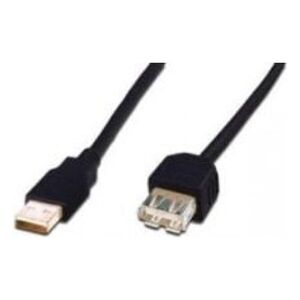 Kabel USB Digitus USB-A - USB-A 3 m Czarny (AK-300202-030-S)