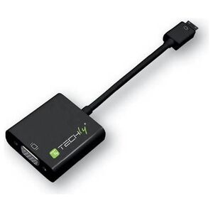 Adapter AV Techly HDMI Mini  - D-Sub (VGA) czarny (302921)