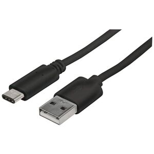 Kabel USB Manhattan USB-A - USB-C 1 m Czarny (353298)